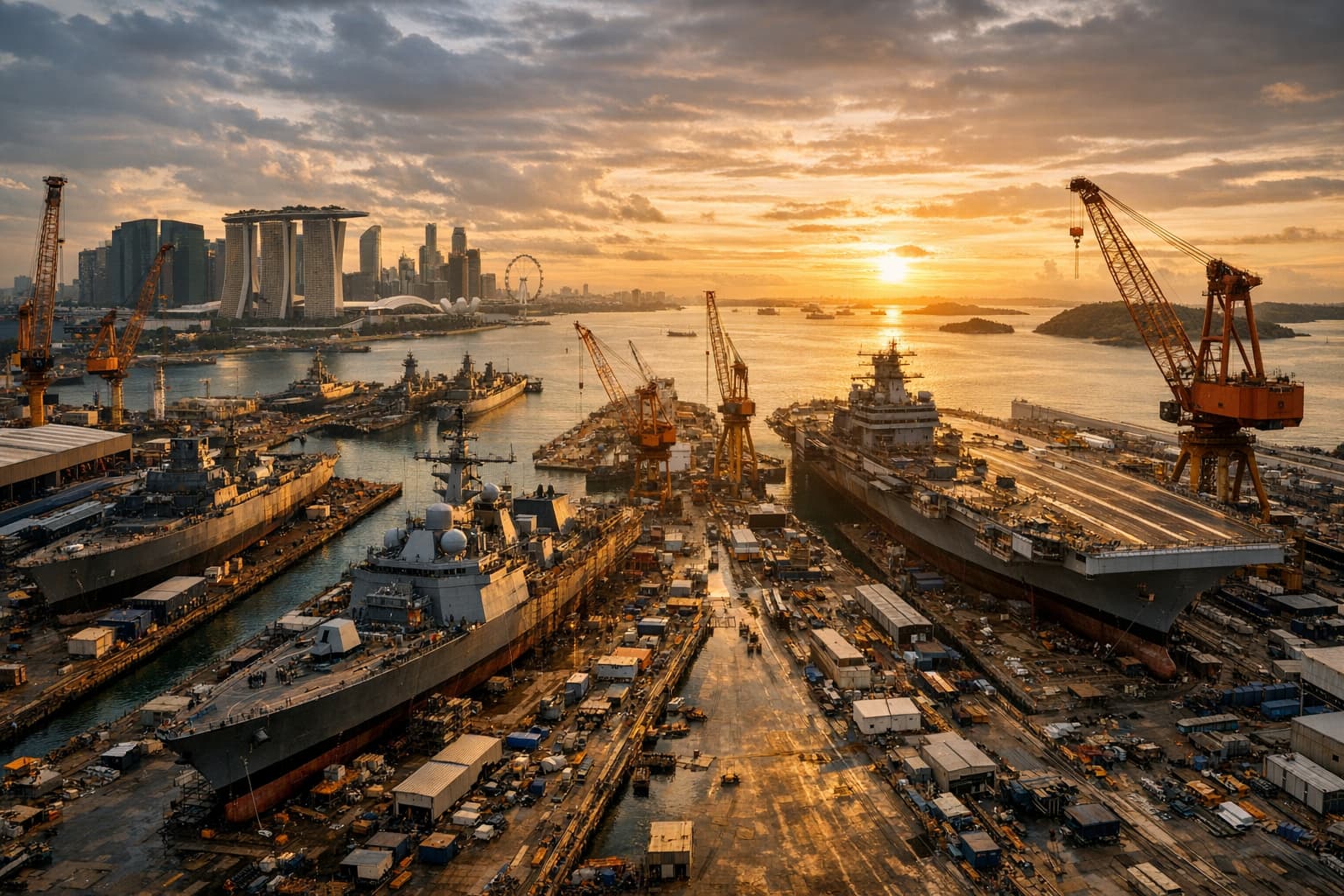 Advanced maritime command center with integrated technical systems and professional engineering team